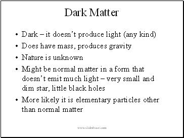 Dark Matter