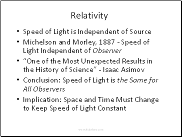 Relativity