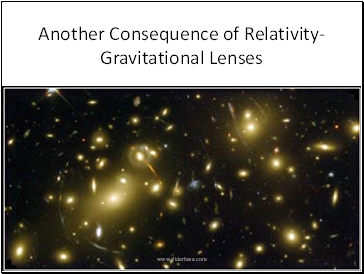 Another Consequence of Relativity- Gravitational Lenses