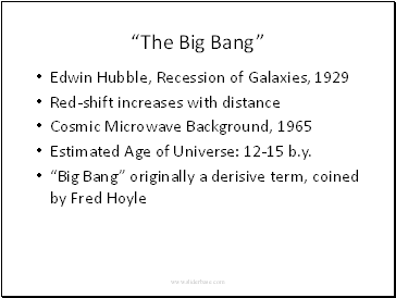 “The Big Bang”