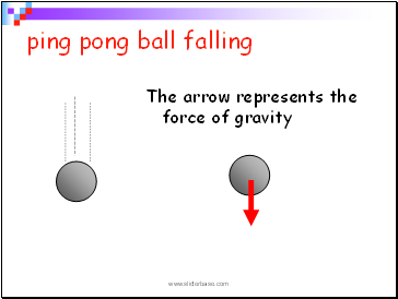 ping pong ball falling