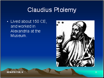 Claudius Ptolemy