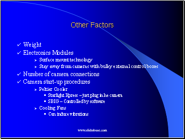 Other Factors