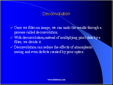 Deconvolution