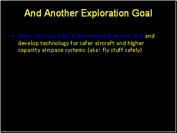 And Another Exploration Goal