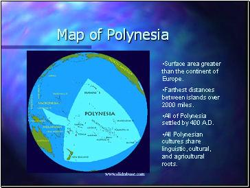 Map of Polynesia