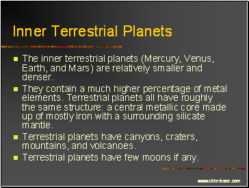 Inner Terrestrial Planets
