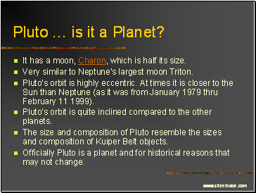 Pluto  is it a Planet?