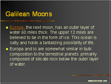 Galilean Moons