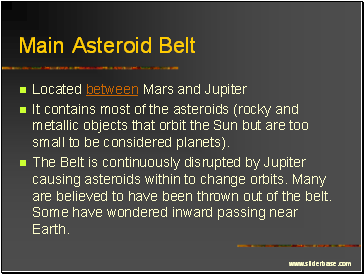 Main Asteroid Belt