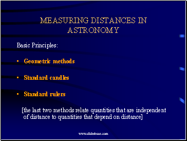 Measuring Distances in Astronomy with Geometry