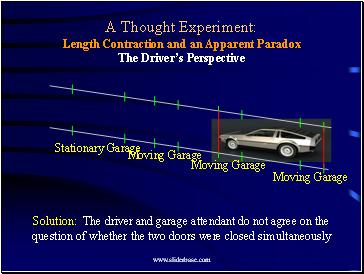 Solution: The driver and garage attendant do not agree on the question of whether the two doors were closed simultaneously