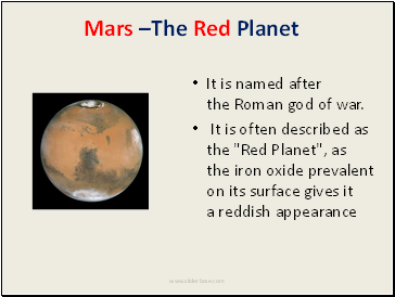 Mars The Red Planet