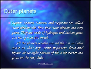 Outer planets