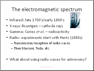 The electromagnetic spectrum