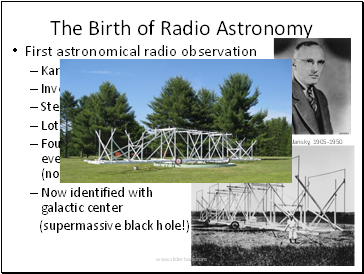 The Birth of Radio Astronomy