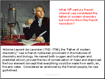 Antoine-Laurent de Lavoisier