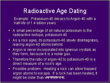 Radioactive Age Dating