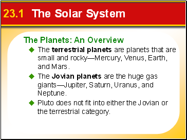 23.1 The Solar System