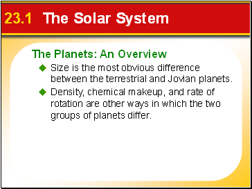 23.1 The Solar System