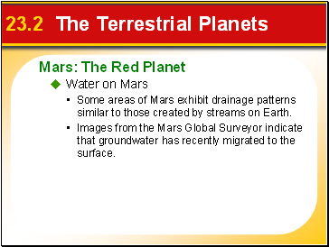 23.2 The Terrestrial Planets