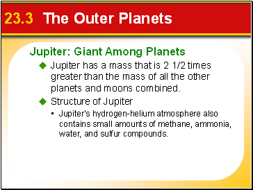 23.3 The Outer Planets