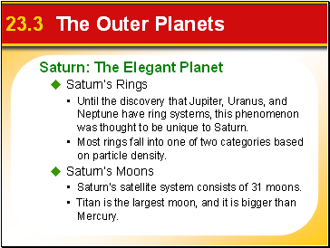 23.3 The Outer Planets