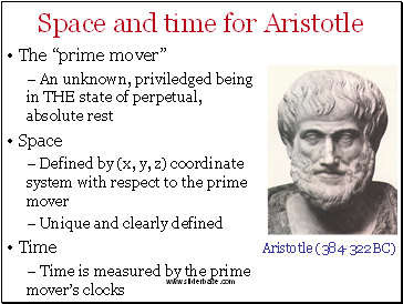 Space and time for Aristotle