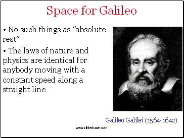 Space for Galileo