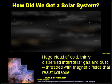 How Did We Get a Solar System?