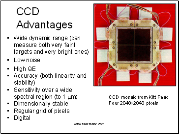 CCD Advantages