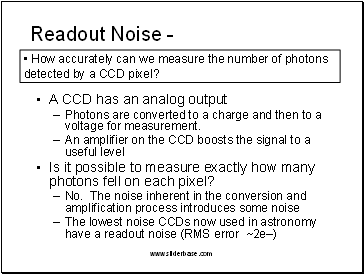 Readout Noise -