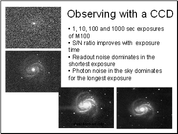 Observing with a CCD