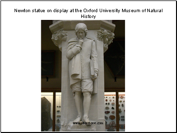 Newton statue on display at the Oxford University Museum of Natural History