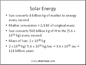 Solar Energy