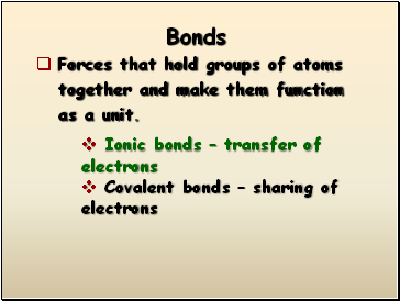 Bonds