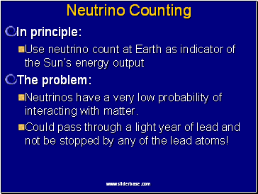 Neutrino Counting
