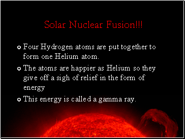Solar Nuclear Fusion!!!