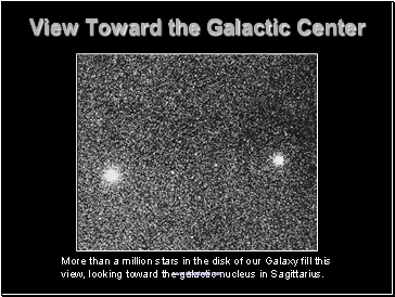 View Toward the Galactic Center