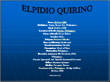 ELPIDIO QUIRINO