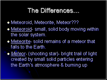 The Differences