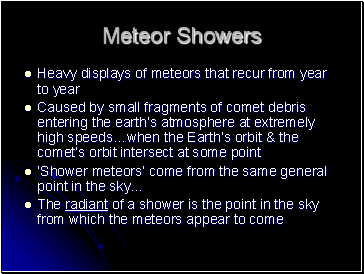 Meteor Showers