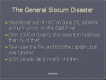 The General Slocum Disaster