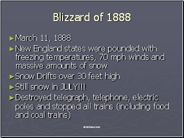 Blizzard of 1888