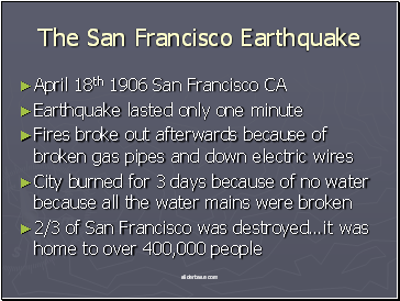 The San Francisco Earthquake