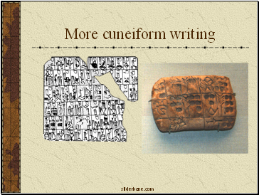 More cuneiform writing