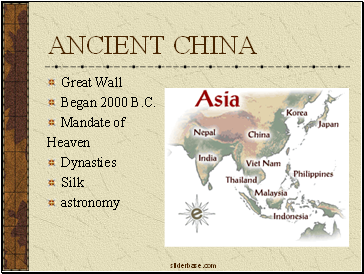 ANCIENT CHINA