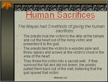 Human Sacrifices