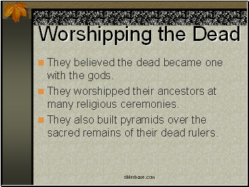 Worshipping the Dead