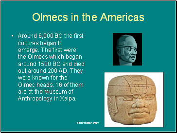 Olmecs in the Americas